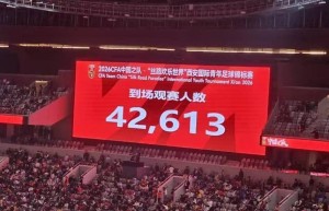 中国之队邀请赛中国U23vs朝鲜U23上座人数：42613人