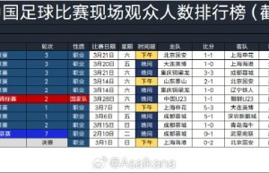 2026年中国足球比赛上座排行：京沪大战居首，前十凤凰山占三席